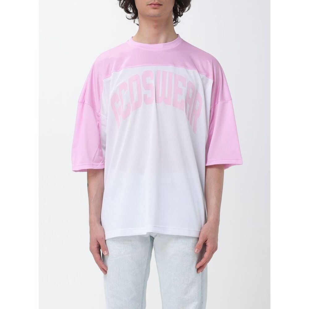Gcds Men Oversized Polyester T-Shirt With Logo Gcds